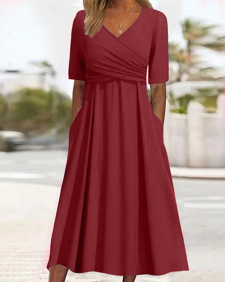 Pien | Wickelkleid mit kurzen Ärmeln für Sommertage