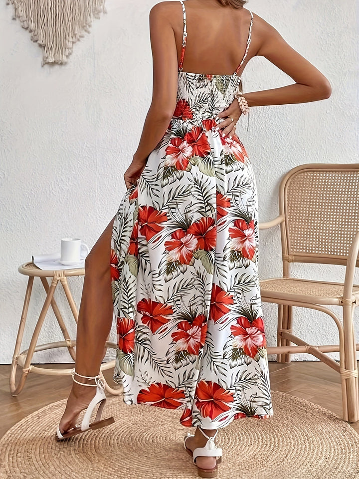 Tessa | Blumen Maxikleid in Boho Eleganz