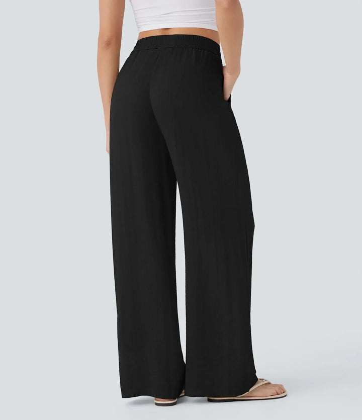 Elena | Bequeme Leinenhose mit fließender Passform