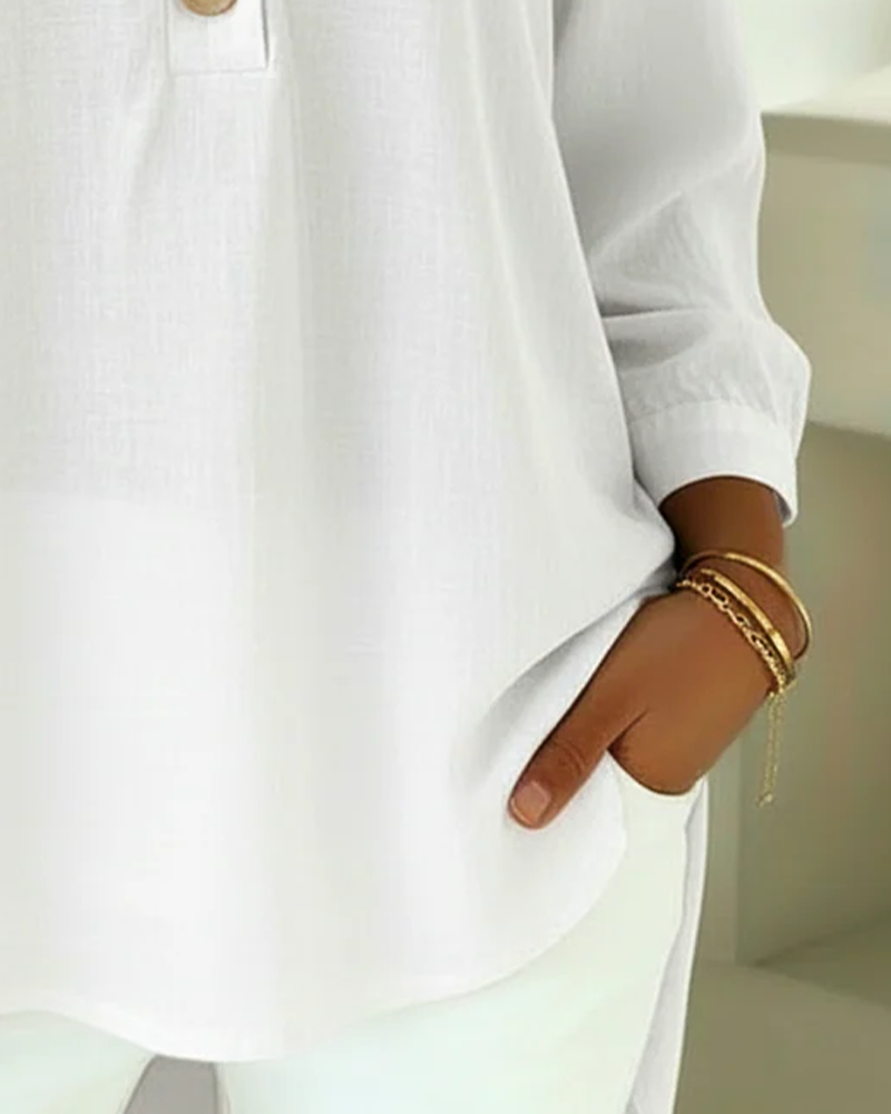 Sofie | Modische Bluse Damen V-Ausschnitt hochwertig