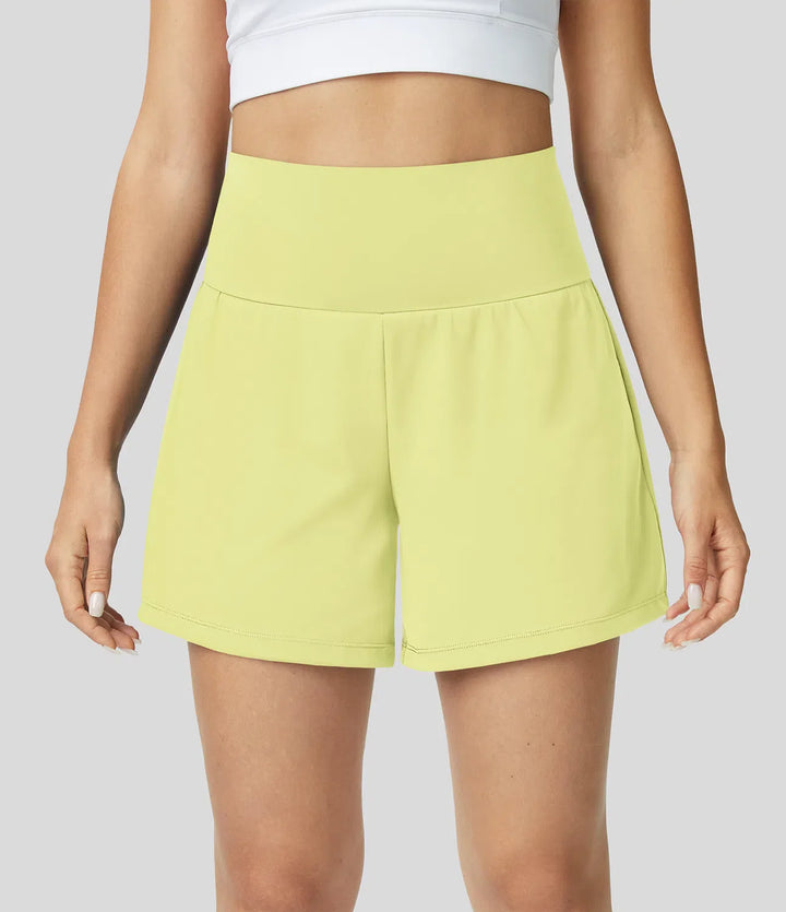 Natalia | 2-in-1 Yoga-Shorts mit hoher Taille