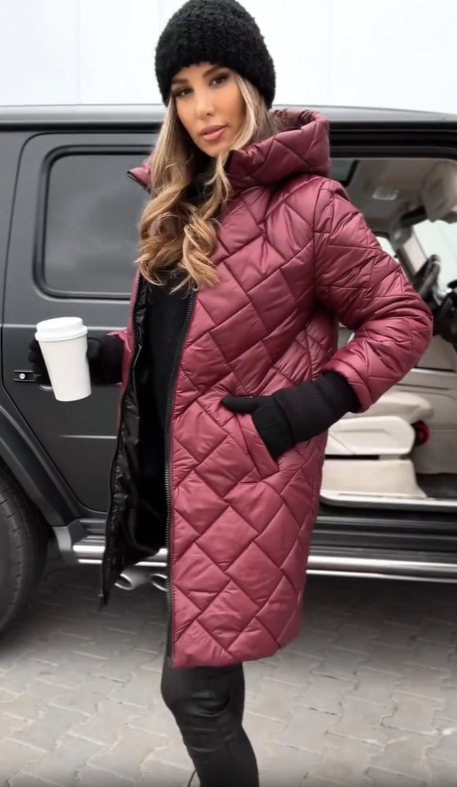 Clara | Gestepptes Damen Kapuzenjacke modern stilvoll