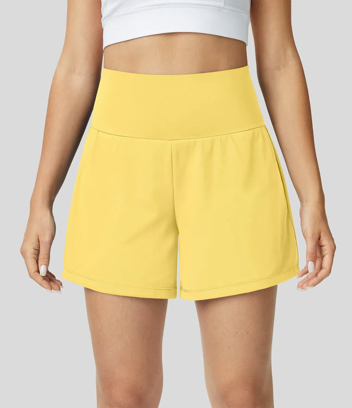 Natalia | 2-in-1 Yoga-Shorts mit hoher Taille
