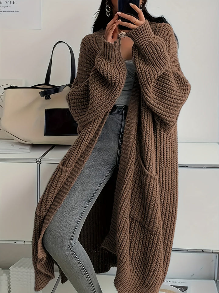 Lena | Zeitloser Longline Strickcardigan Damen