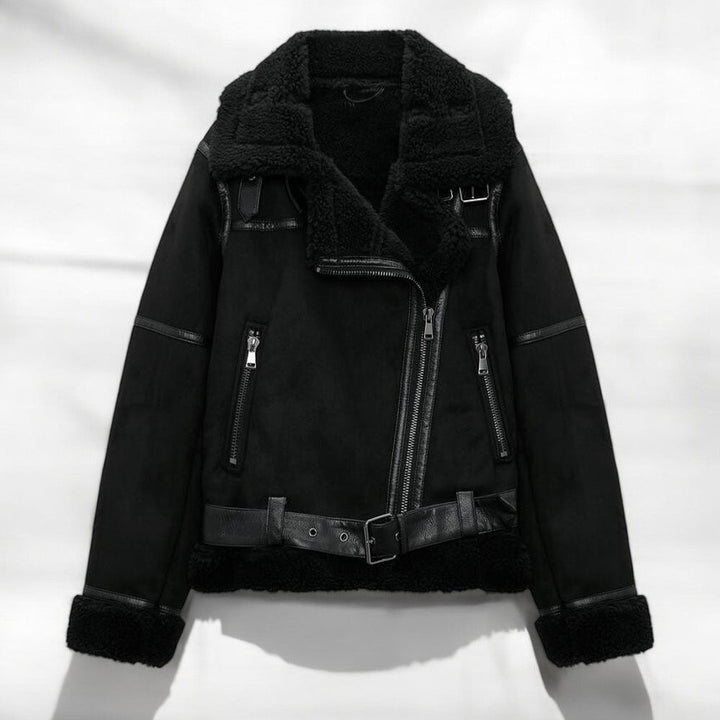 Prekta | Plüschgefütterte Damen-Motorradjacke