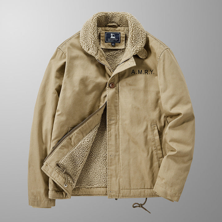 Alvo | Herrenjacke mit Kaschmir und Lammfellfutter