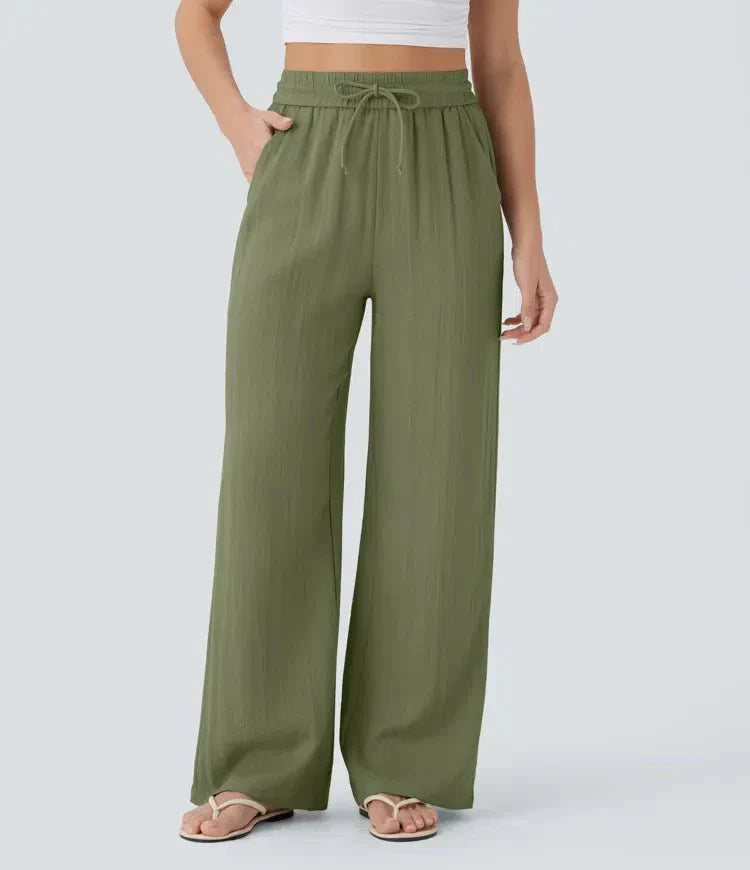 Elena | Bequeme Leinenhose mit fließender Passform