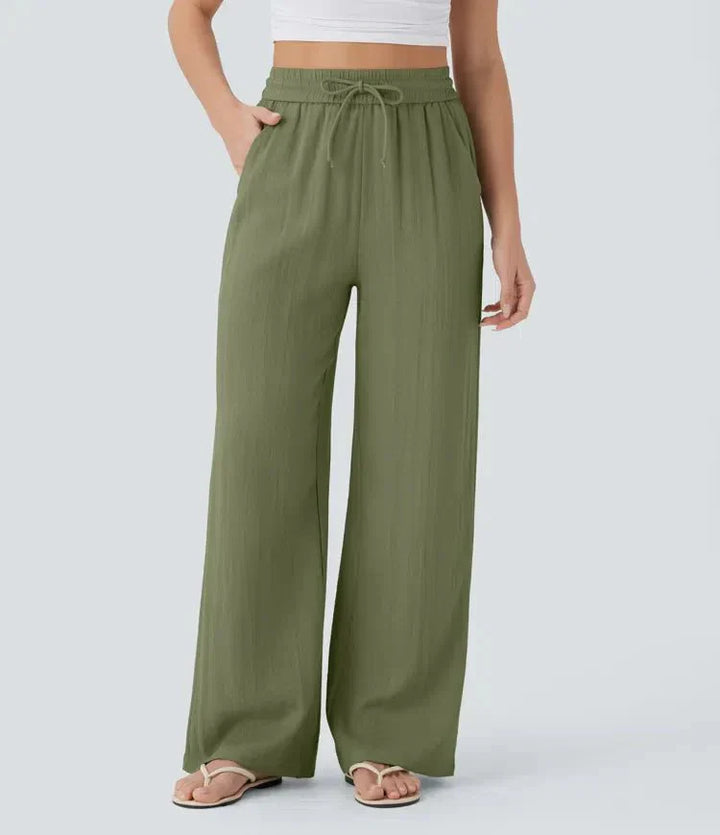 Elena | Bequeme Leinenhose mit fließender Passform