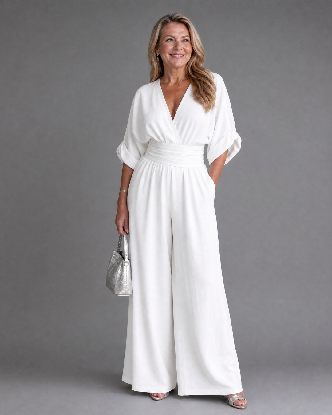 Clara | Schicker Jumpsuit Damen Drapiert Stil
