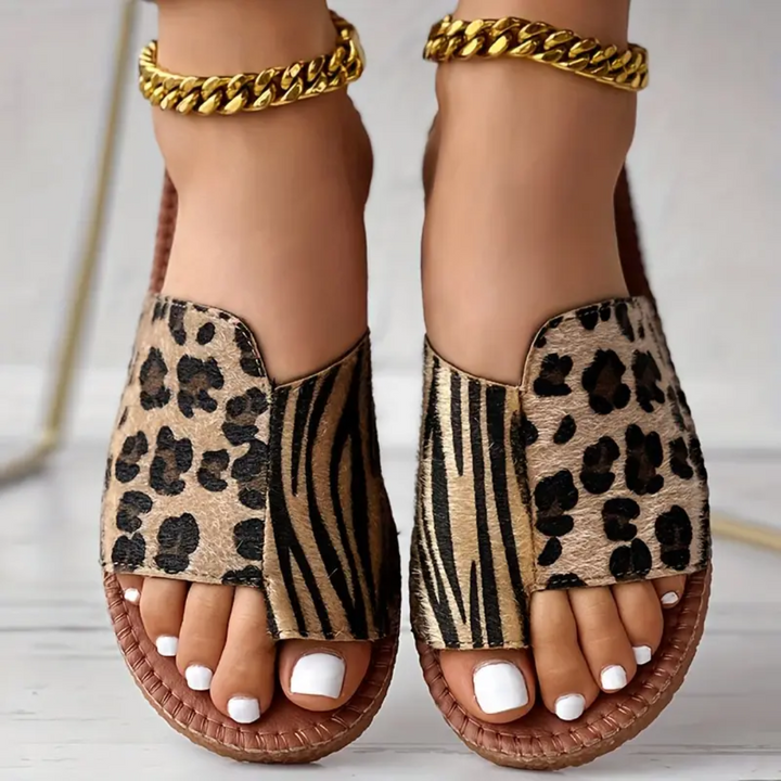 Anastasia | Stylische Sandalen mit Leopardmuster