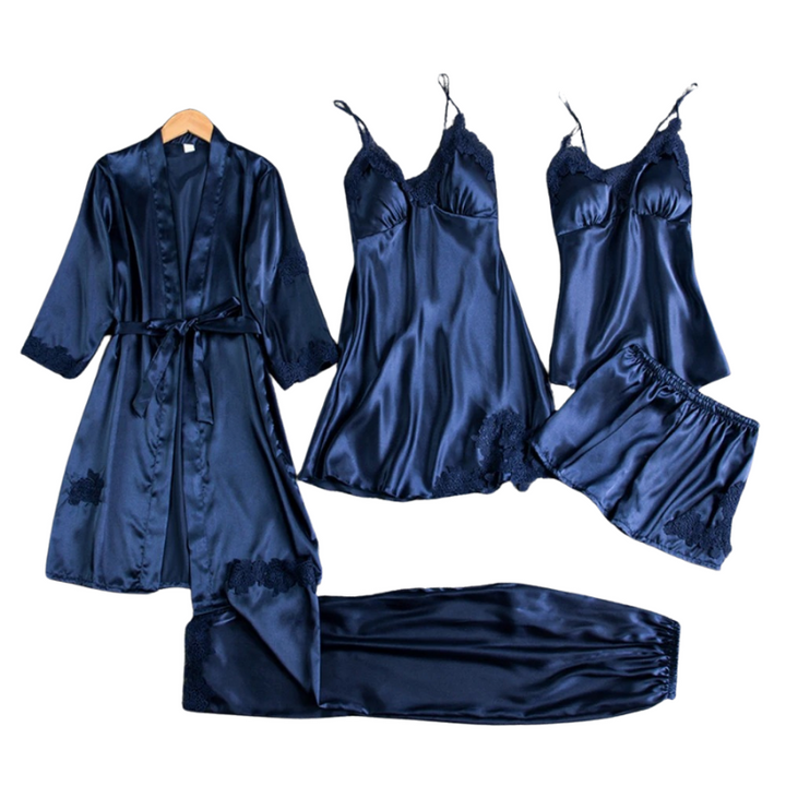 Livia | Luxurious 5-in-1 satin pyjama set für Damen
