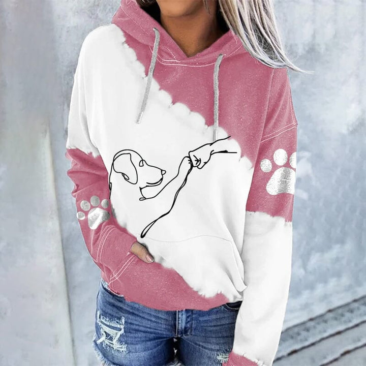 Mira | Stylischer Damenhoodie mit Digitalmotiv