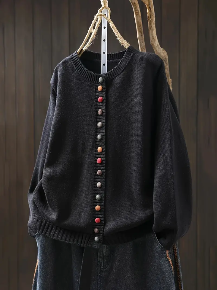 Amelia | Zeitloser Cardigan mit feinen Knöpfen