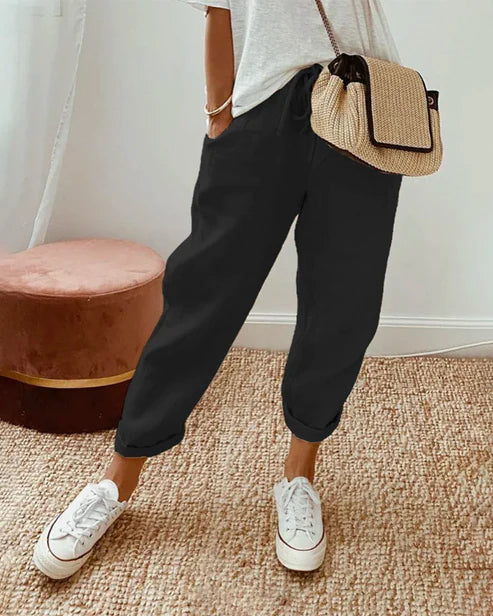 Pauline Stilvolle lockere Hosen für Alltag und Büro