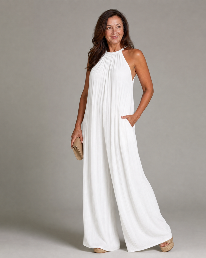 Sofia | Modischer Halter Jumpsuit Damen Chic