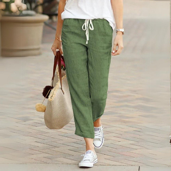 Truly | Elegante Leinenhose mit Gummibund