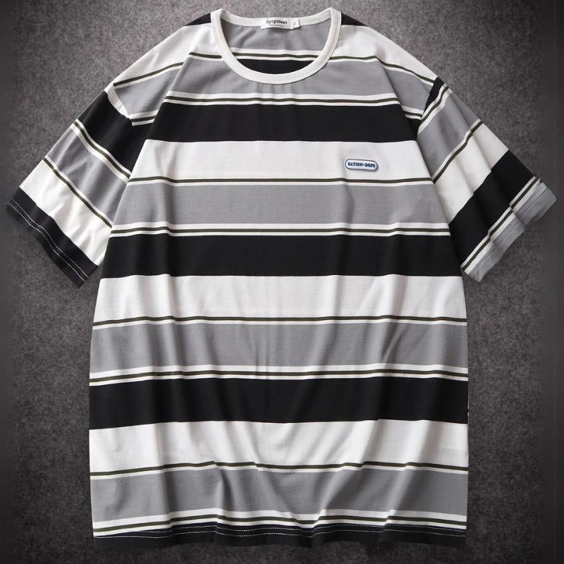 Grandeur Streifen | T-Shirt im modernen Oversize-Look