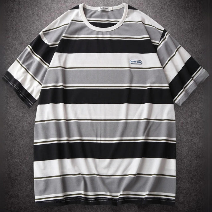 Grandeur Streifen | T-Shirt im modernen Oversize-Look