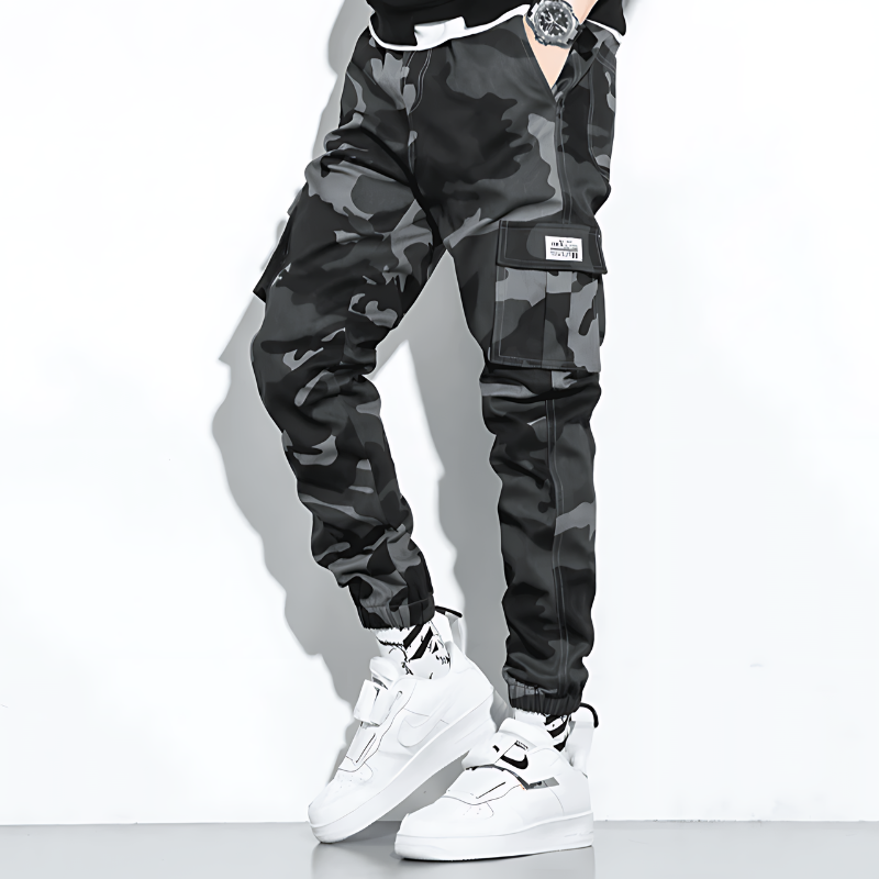Jonas | Camo Cargo Hose Herren Komfort Fit