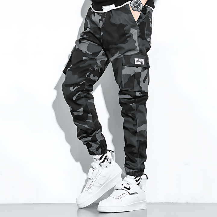 Jonas | Camo Cargo Hose Herren Komfort Fit