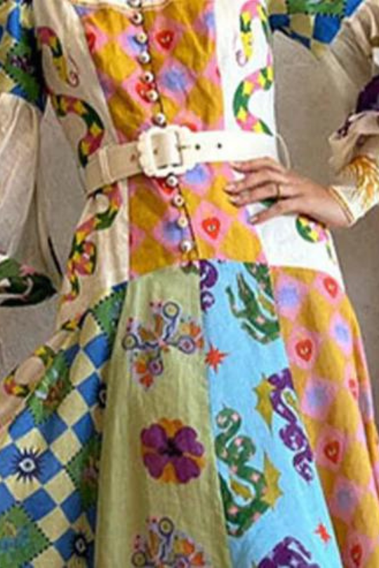 RICA | Kleid mit femininen Puffärmeln