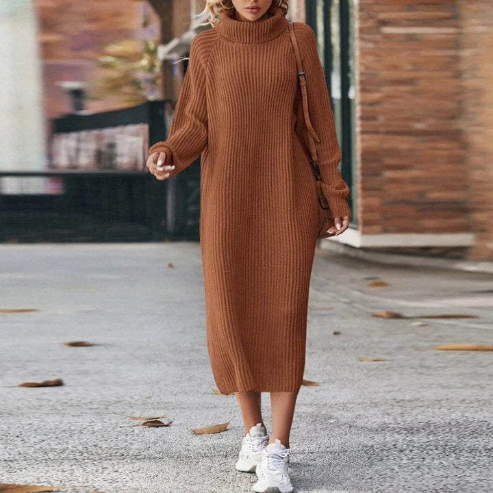 Dina | Langes Strickkleid Damen modern & stilvoll tragbar