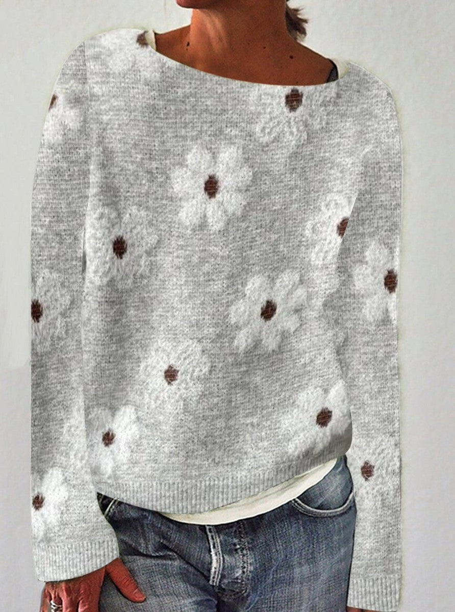 Savannah | Strickpullover mit Zopfmuster und Stehkragen