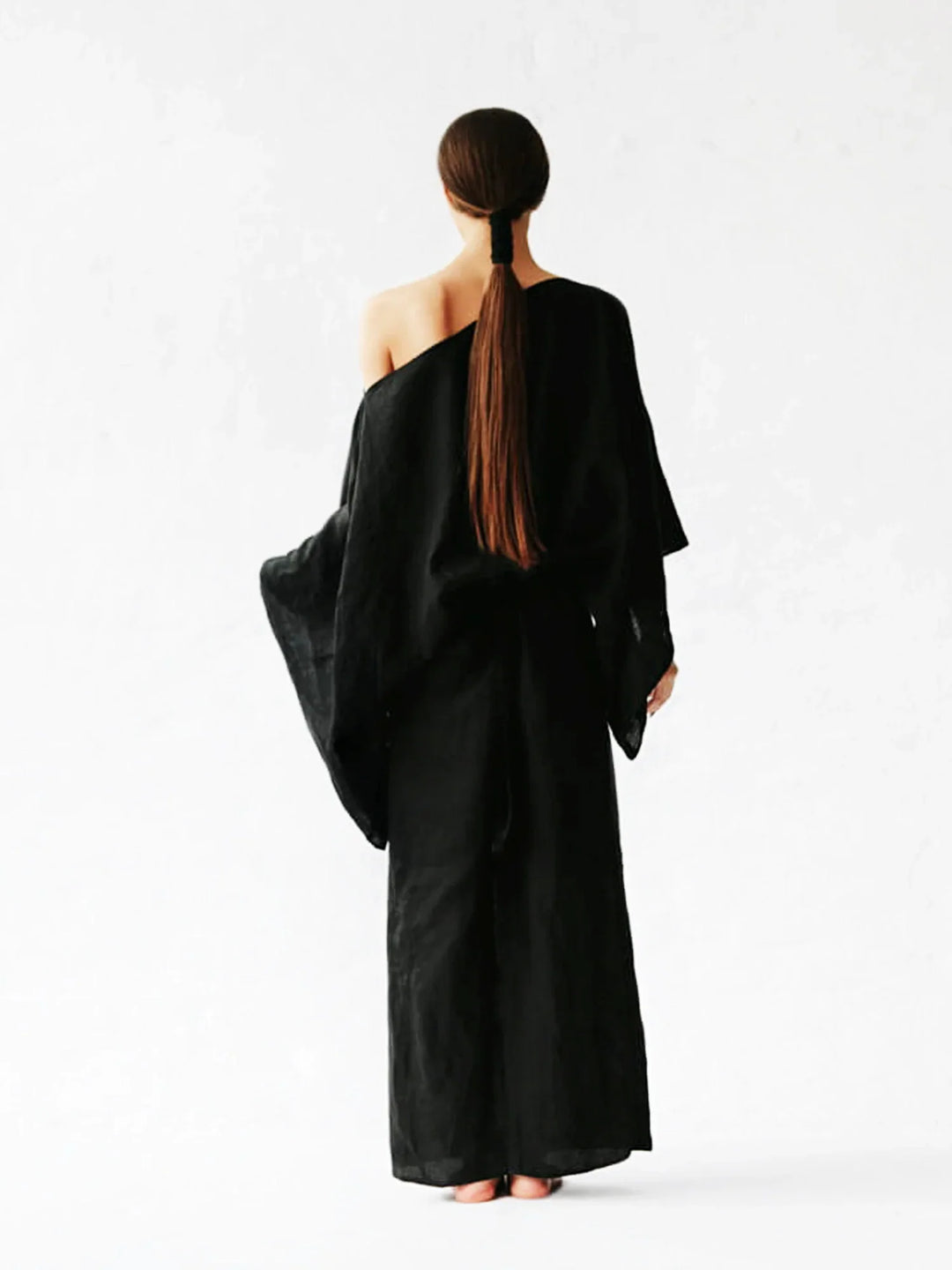 Marjon | Luftiges Leinen-Kimono-Kleid
