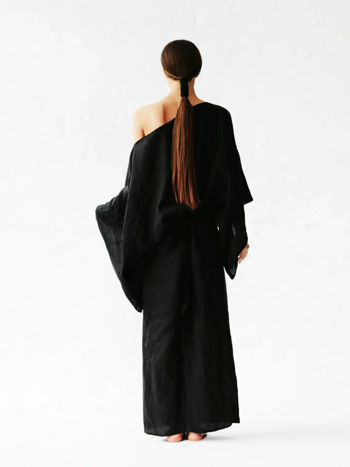 Marjon | Luftiges Leinen-Kimono-Kleid