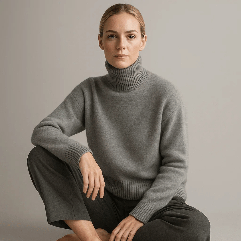 Tilda | Gemütlicher Feinstrickpullover mit Rollkragenstil