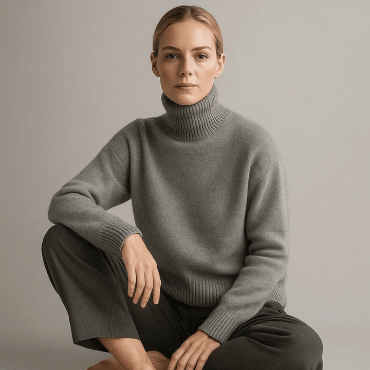 Tilda | Gemütlicher Feinstrickpullover mit Rollkragenstil