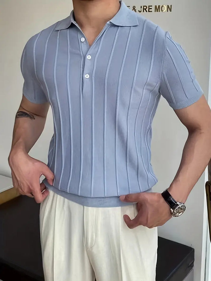 London | Vertikal gestreiftes Hemd für Herrenlook