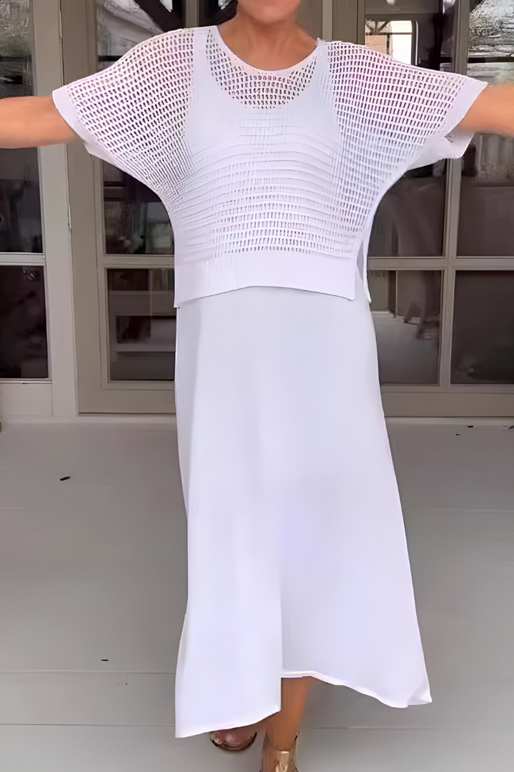 Mila | Feminines Damen-Sommerkleid mit Strick