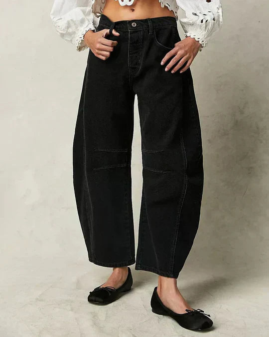 Mid-Rise | Weit geschnittene Tonnenjeans für modebewusste Frauen