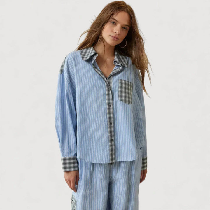 Isabella | Relaxed Pyjama-Set Damen stilvoll getragen