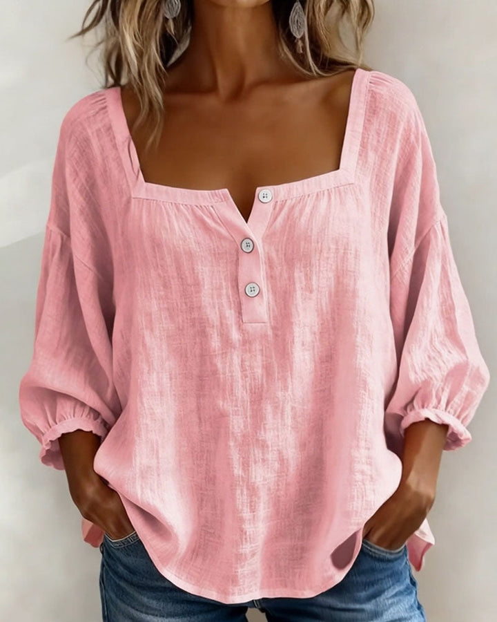 Zoe | Elegante Bluse Damen Eckiger Stil