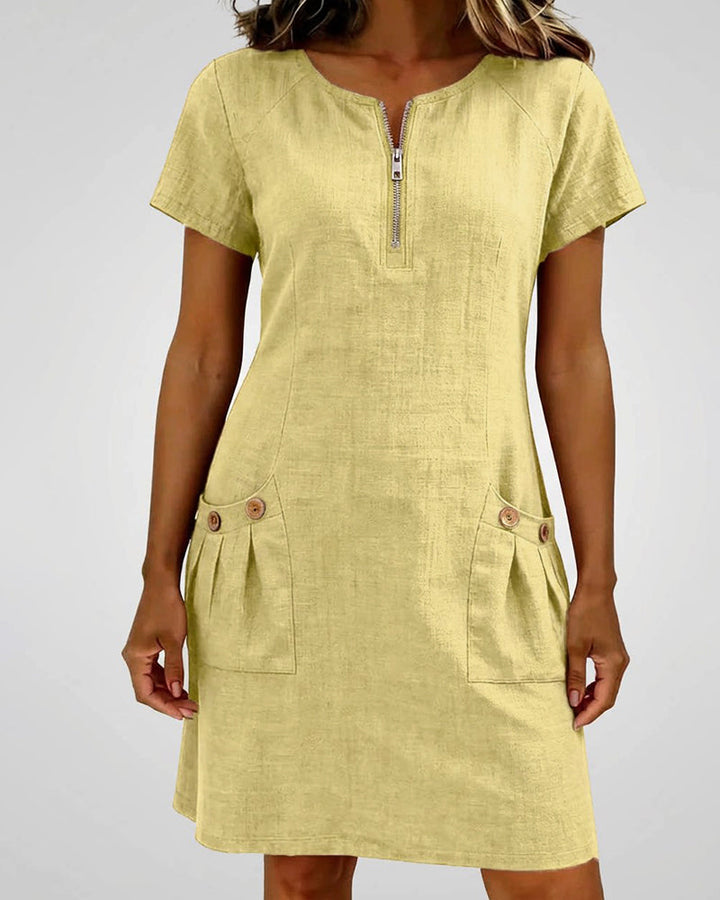 Lara | Elegantes Baumwollkleid Für Damen