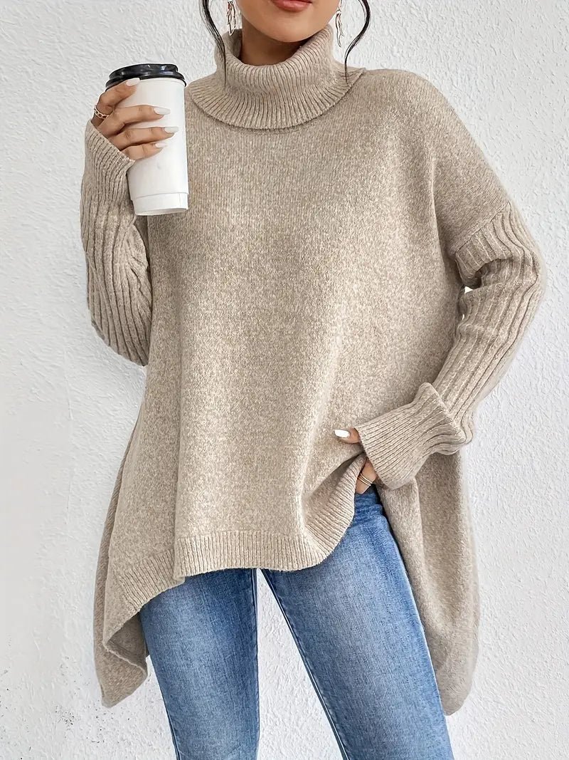 Clara | Warmer Damen Rollkragenpullover mit Komfortschnitt