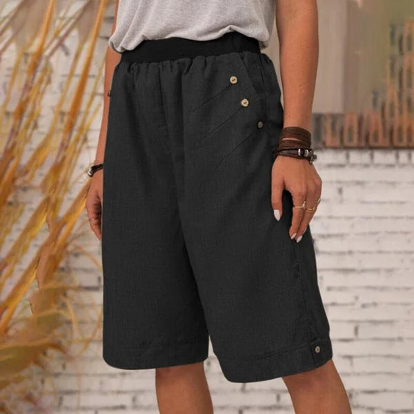 Carla Weiße Sommer-Bermudashorts für Damenmode