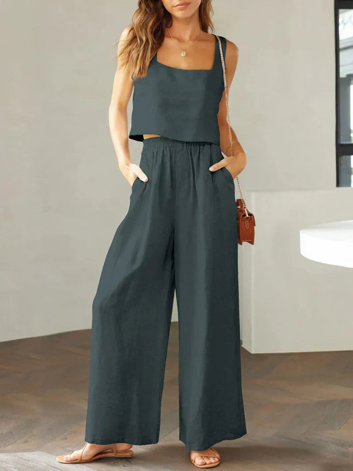 Sofia | Komfortables Damen Set aus Top und Hose
