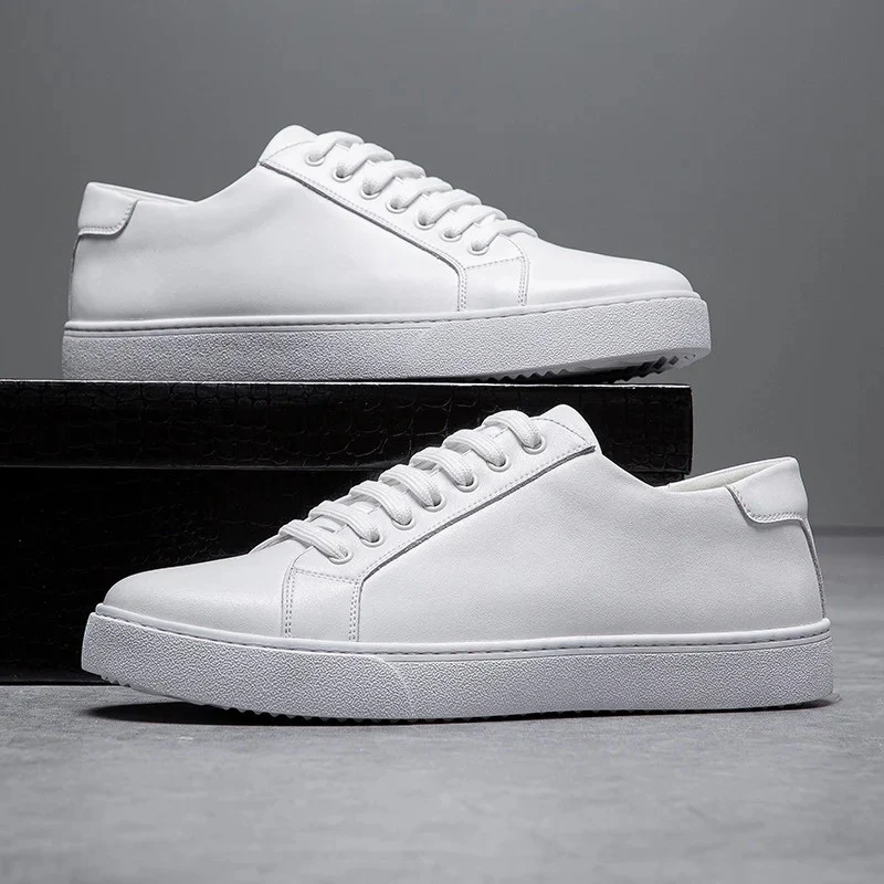 Simon | Hochwertige Herren Leder Sneakers Look