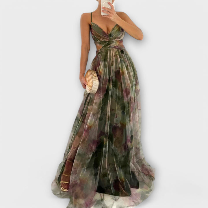 Vivien | Stilvolles Mesh Maxikleid für Frauen