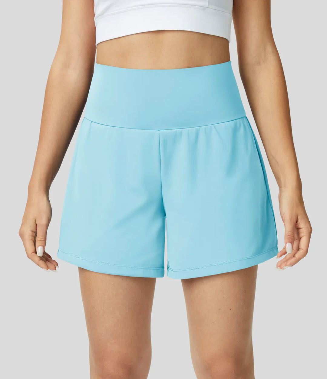 Natalia | 2-in-1 Yoga-Shorts mit hoher Taille