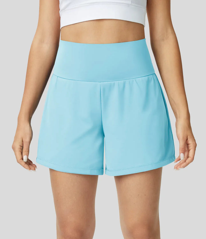 Natalia | 2-in-1 Yoga-Shorts mit hoher Taille