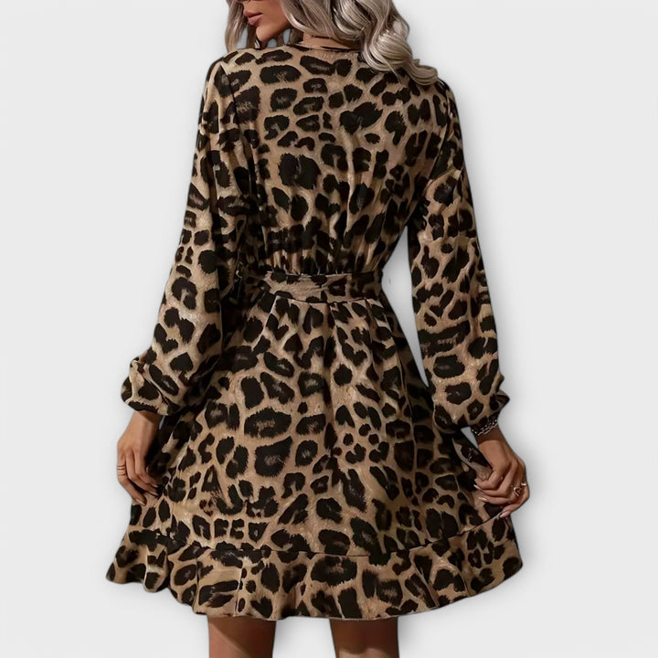 Elisa | Schickes Kleid mit modischem Animal Look