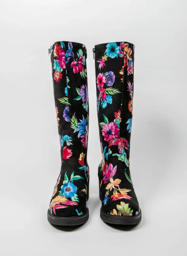 Amelia | Stilvolle Lederstiefel mit komfortablem Absatz