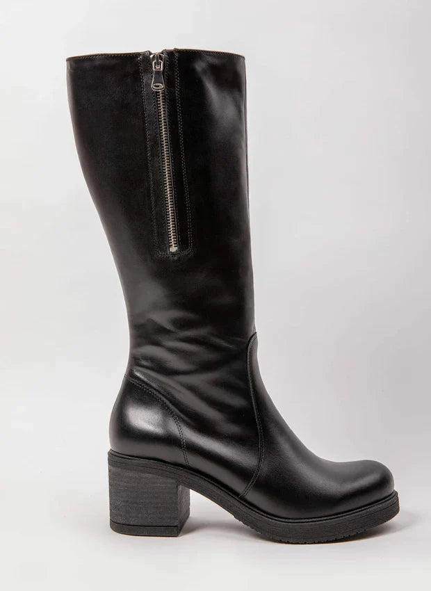 Amelia | Stilvolle Lederstiefel mit komfortablem Absatz