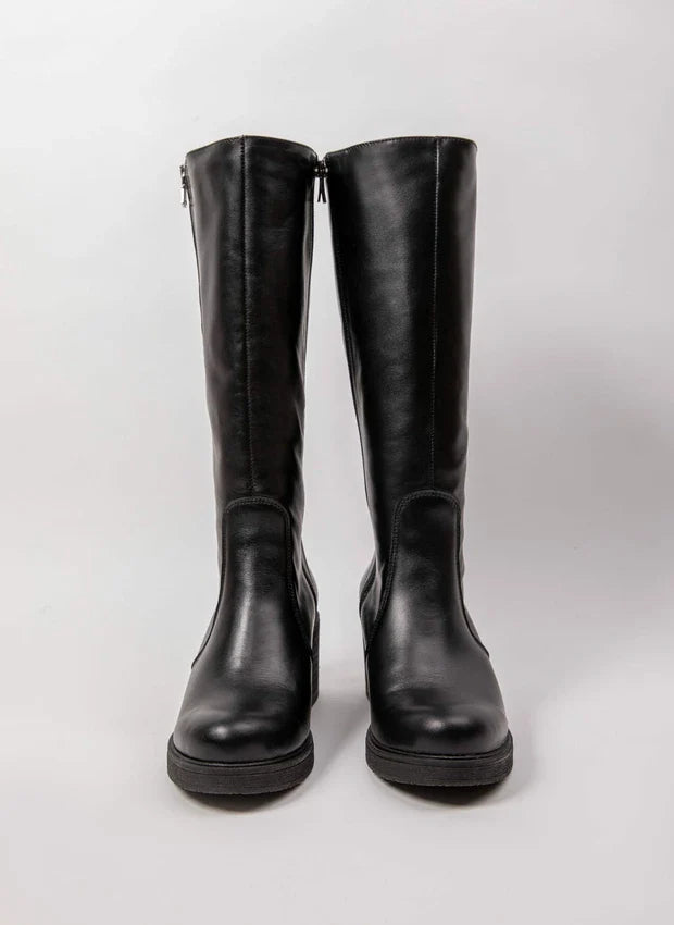 Amelia | Stilvolle Lederstiefel mit komfortablem Absatz