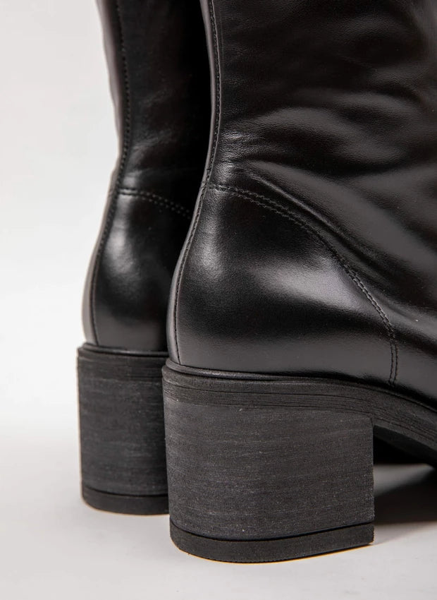 Amelia | Stilvolle Lederstiefel mit komfortablem Absatz
