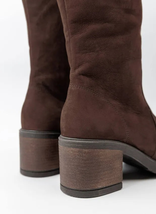 Amelia | Stilvolle Lederstiefel mit komfortablem Absatz